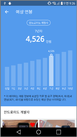 연봉정보 확인하기