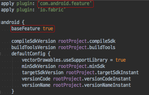 feature-base, build.gradle