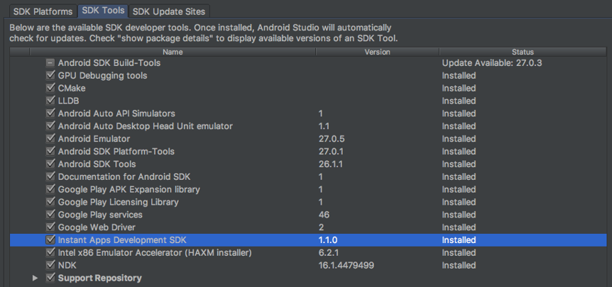 Instant App SDK - Took 캡쳐화면